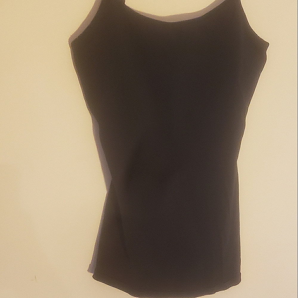 Black tank top built in bra